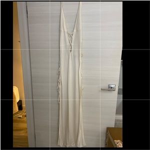 Agent Provocateur white long pool coverup